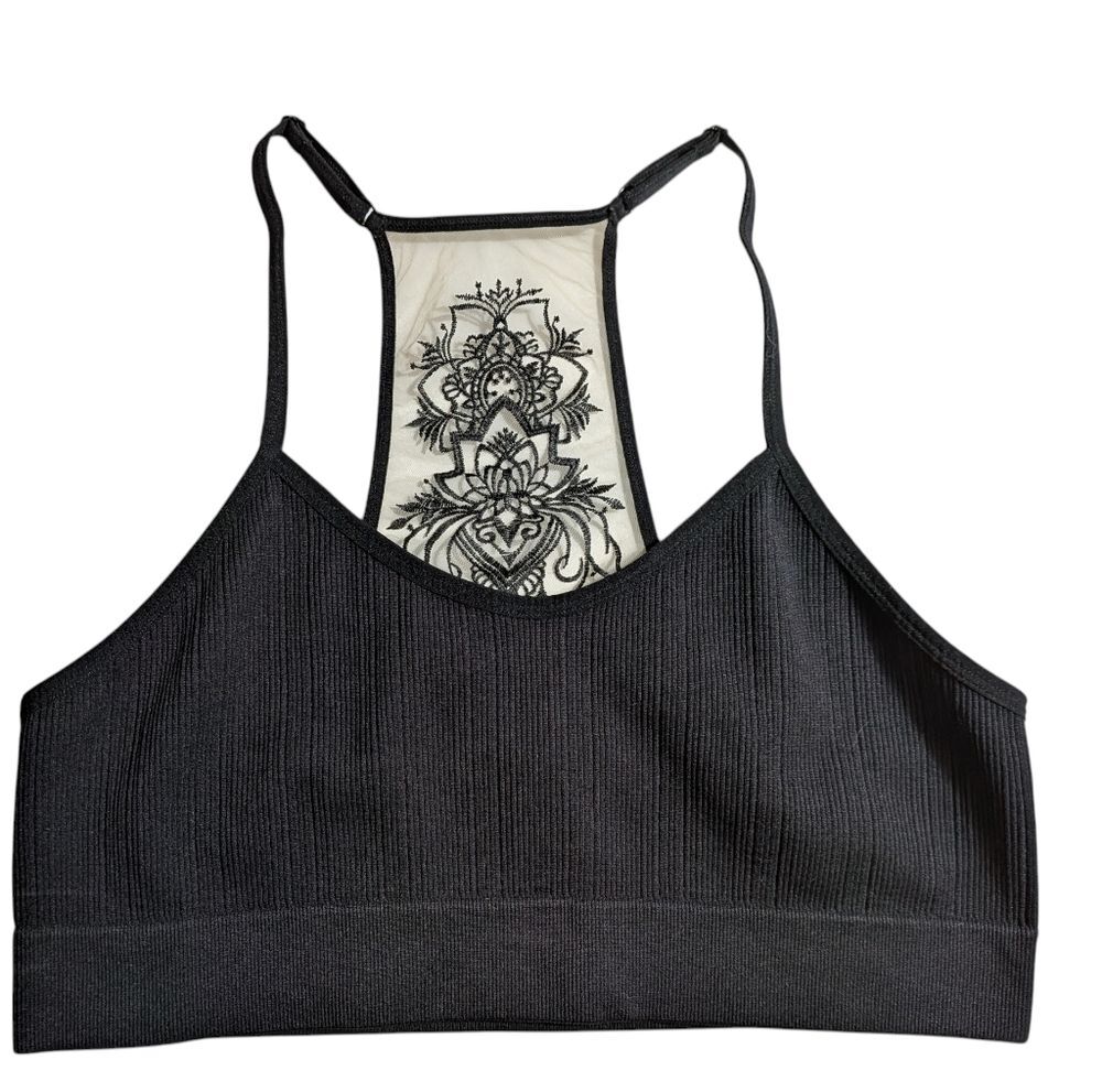 Steve Madden Sports Bra with Embroidered Back Panel 2XL - 3XL